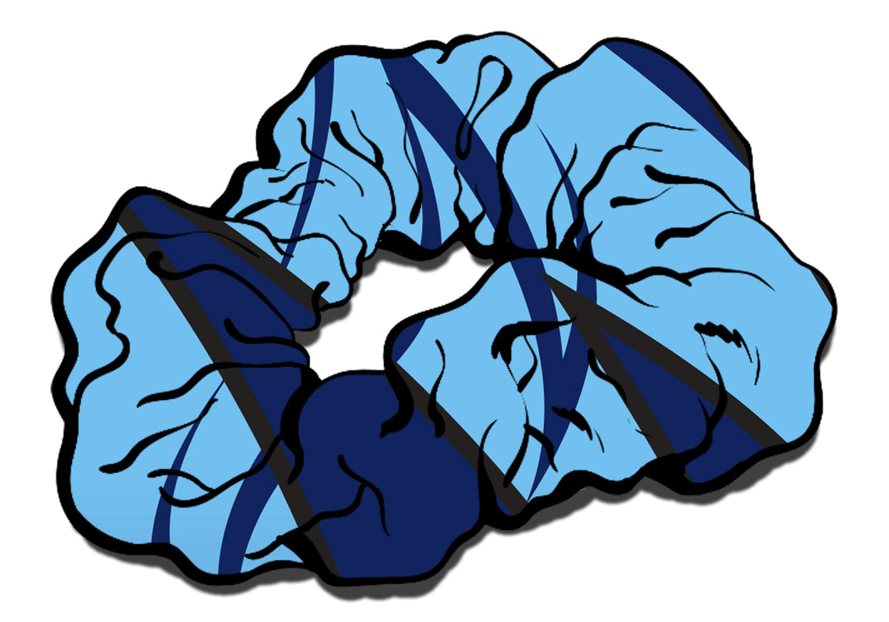 Excite Blue Hair Scrunchie