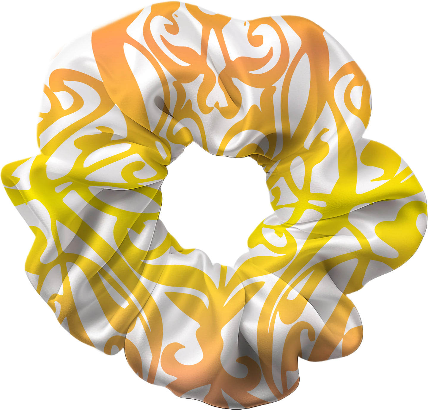 Festival Orange and Yellow Hair Scrunchie