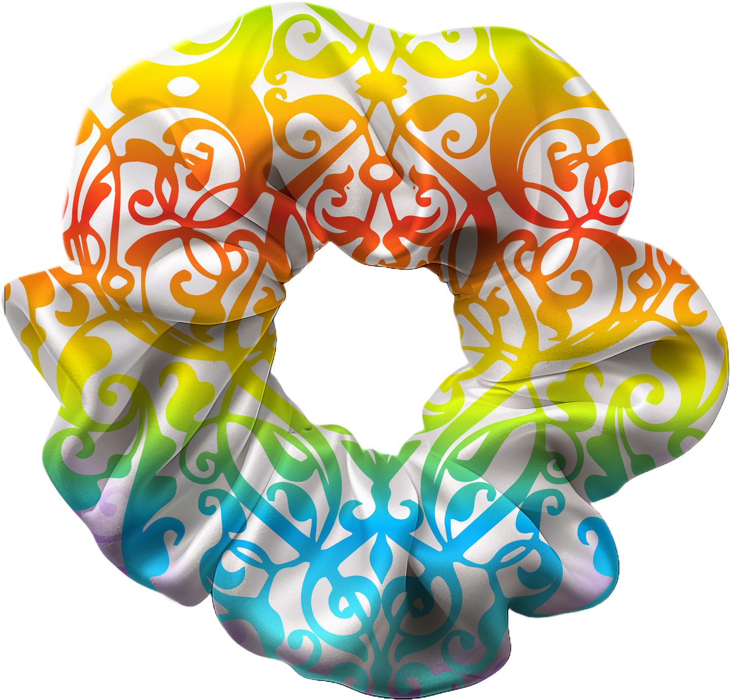 Festival Rainbow Hair Scrunchie