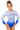 Fundamental Movement Academy Club Cheltenham Blue Long Sleeve Gymnastics Leotard For Girls