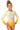 Fundamental Movement Academy Club Evesham Yellow Long Sleeve Gymnastics Leotard For Girls
