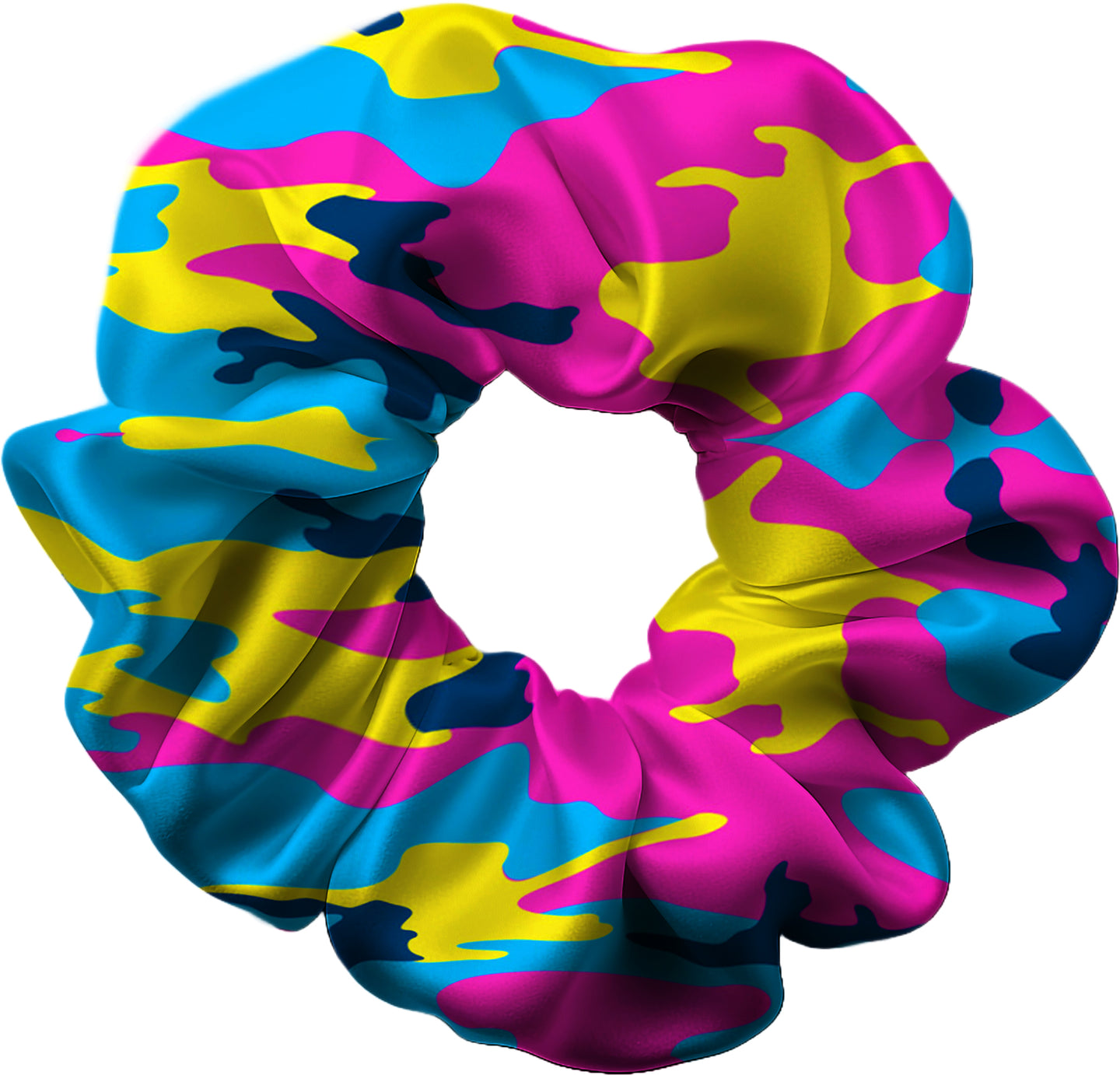 Funky Camo Hair Scrunchie