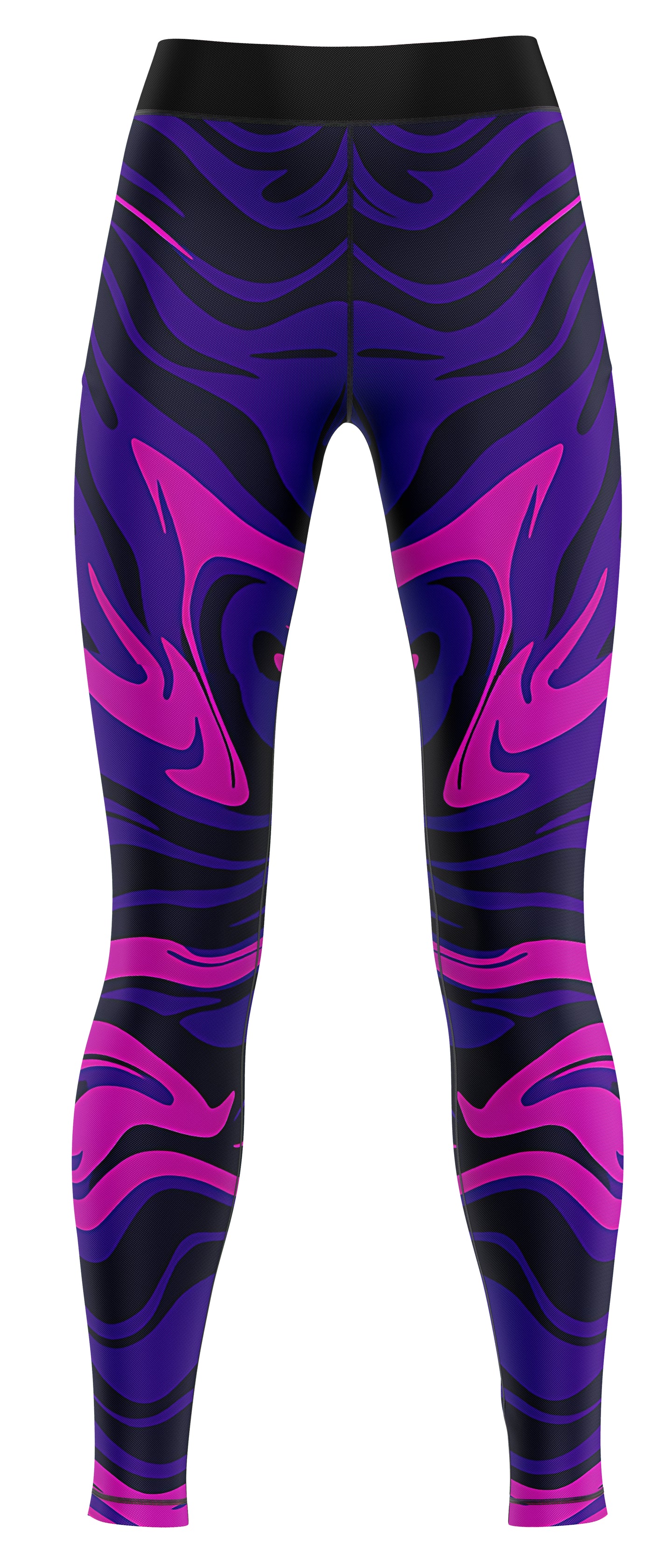 Blue active leggings for girls suitable for gymnastics and dance