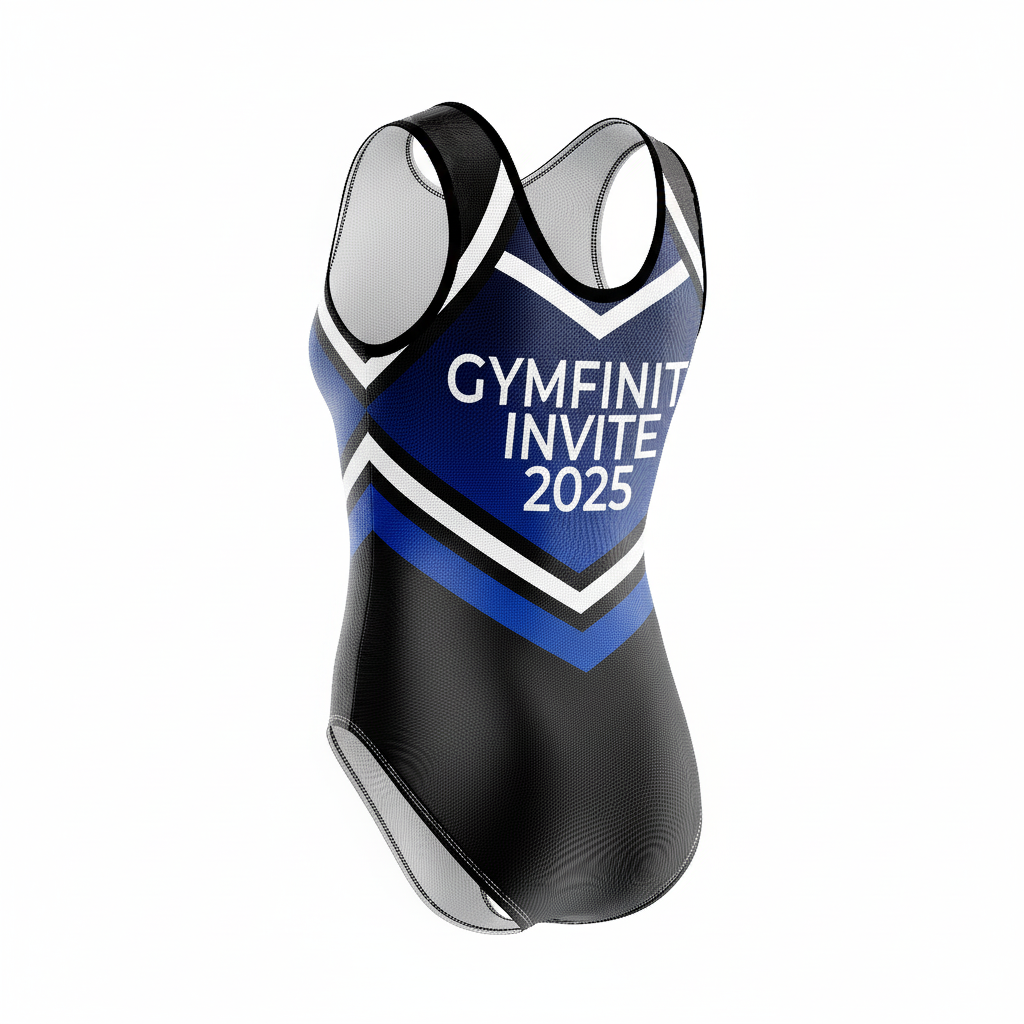 Gymfinity DE Invite 2025 Gymnastics Club Sleeveless Training Leotard For Girls