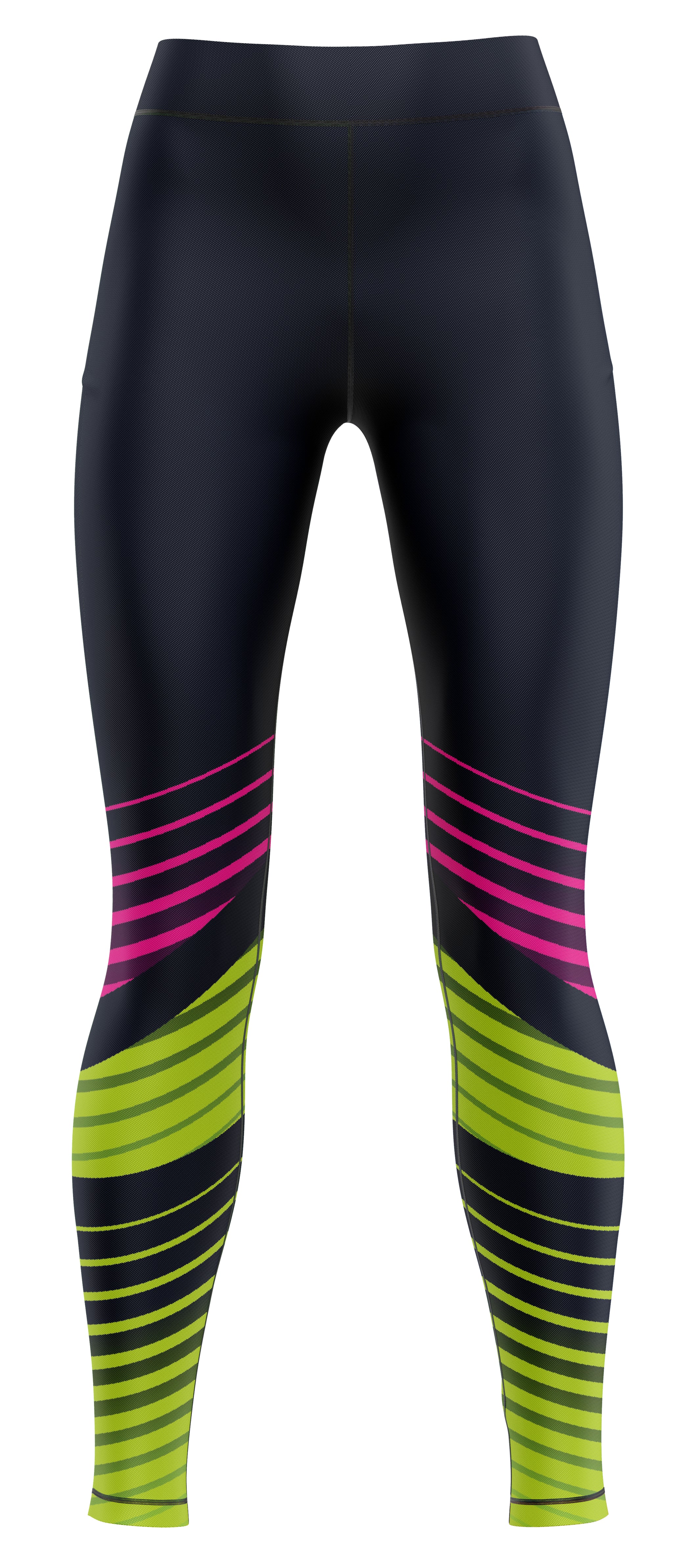 Blue activewear leggings suitable for gymnastics and dance in navy and royal blue tones