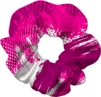 Halftone Pink Splash Hair Scrunchie