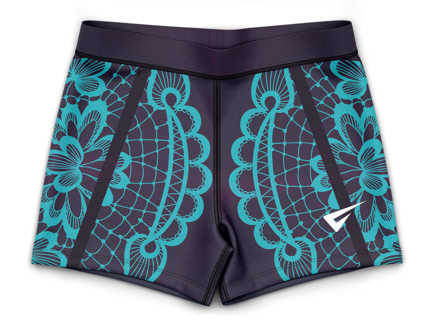 Hebe Turquoise Gymnastics Activewear Girls Hipster Shorts