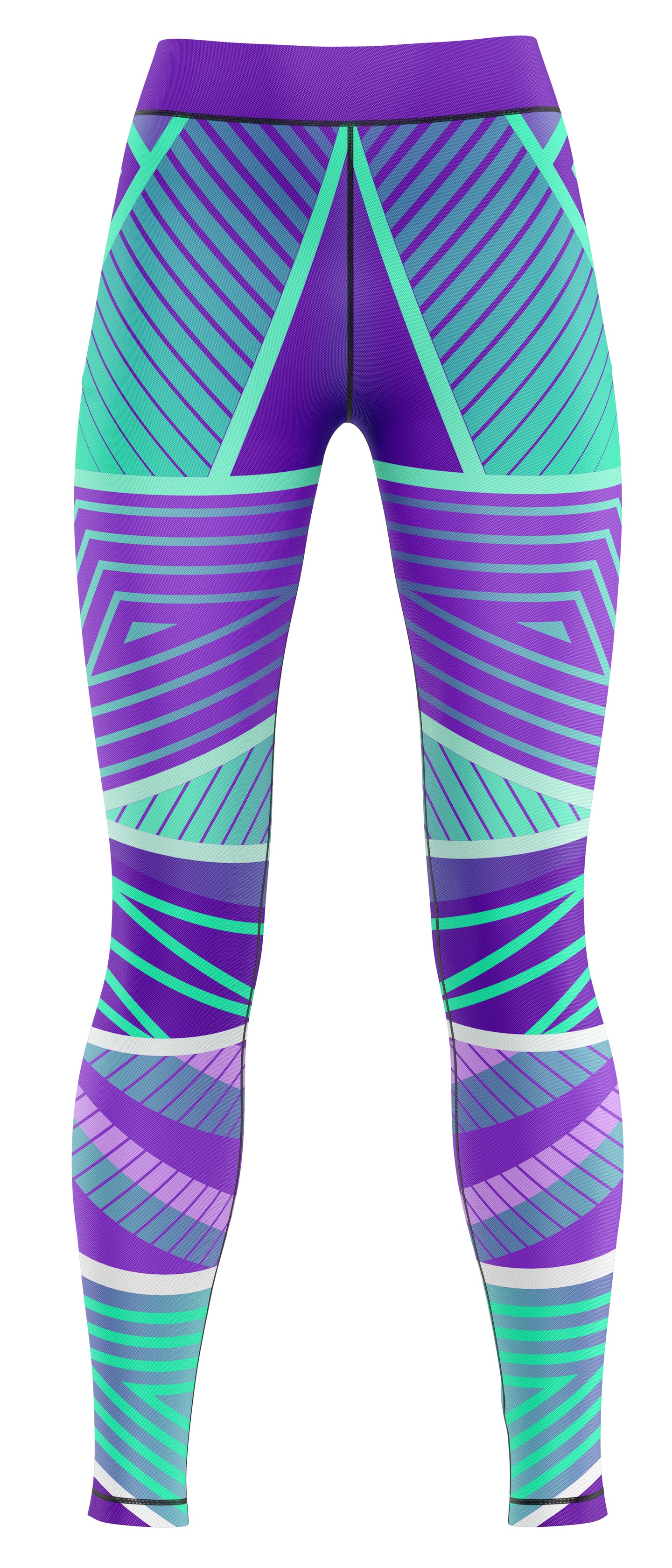 Pair of blue activewear leggings suitable for gymnastics and dance