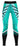 Bright blue activewear leggings laid flat showing full length and waistband detail