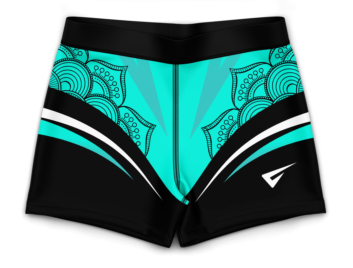 Hyperion Turquoise Gymnastics Activewear Girls Hipster Shorts
