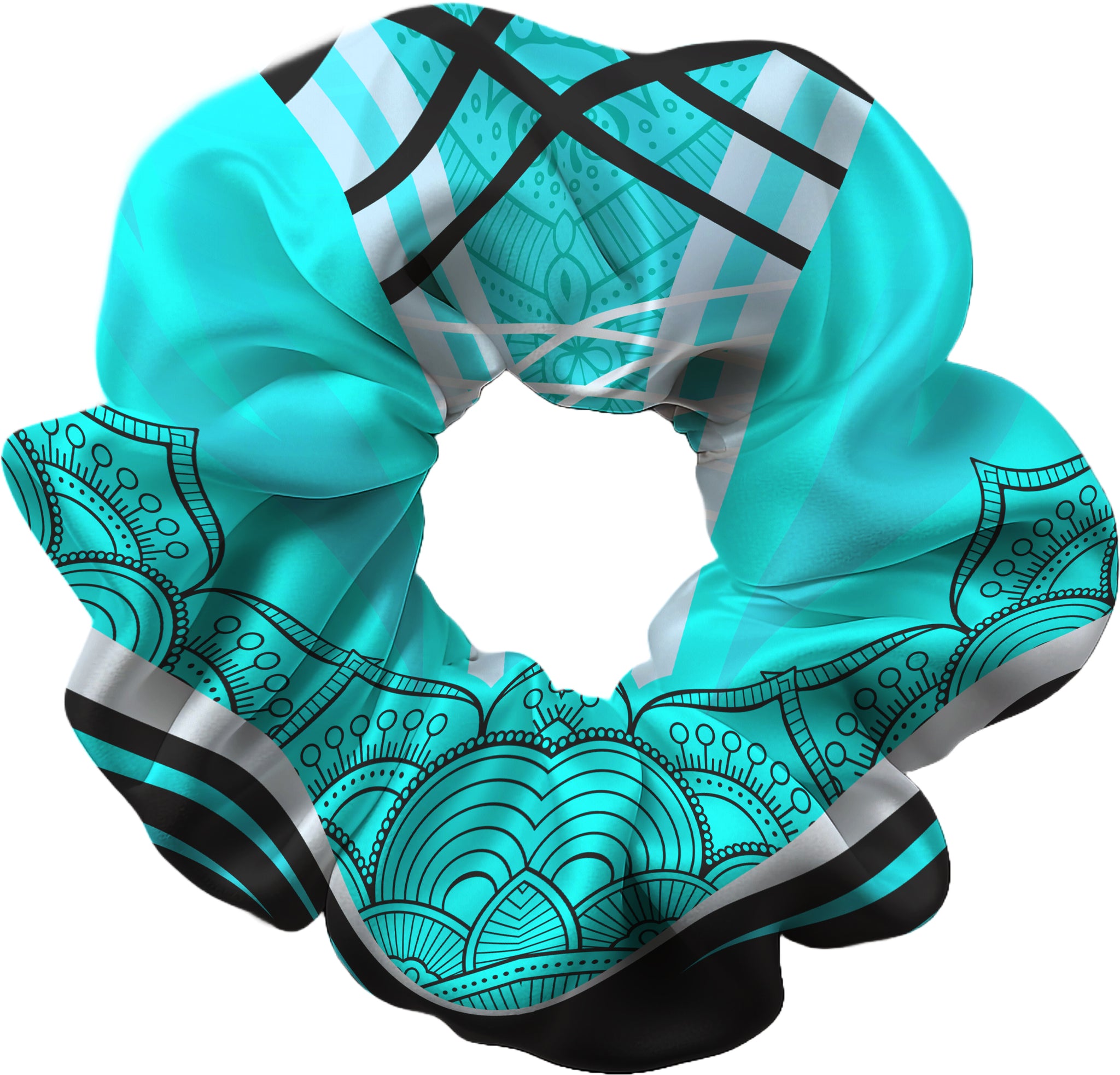 Hyperion Turquoise Hair Scrunchie