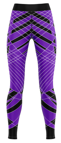 Blue girls' active leggings suitable for gymnastics, dance and gym training