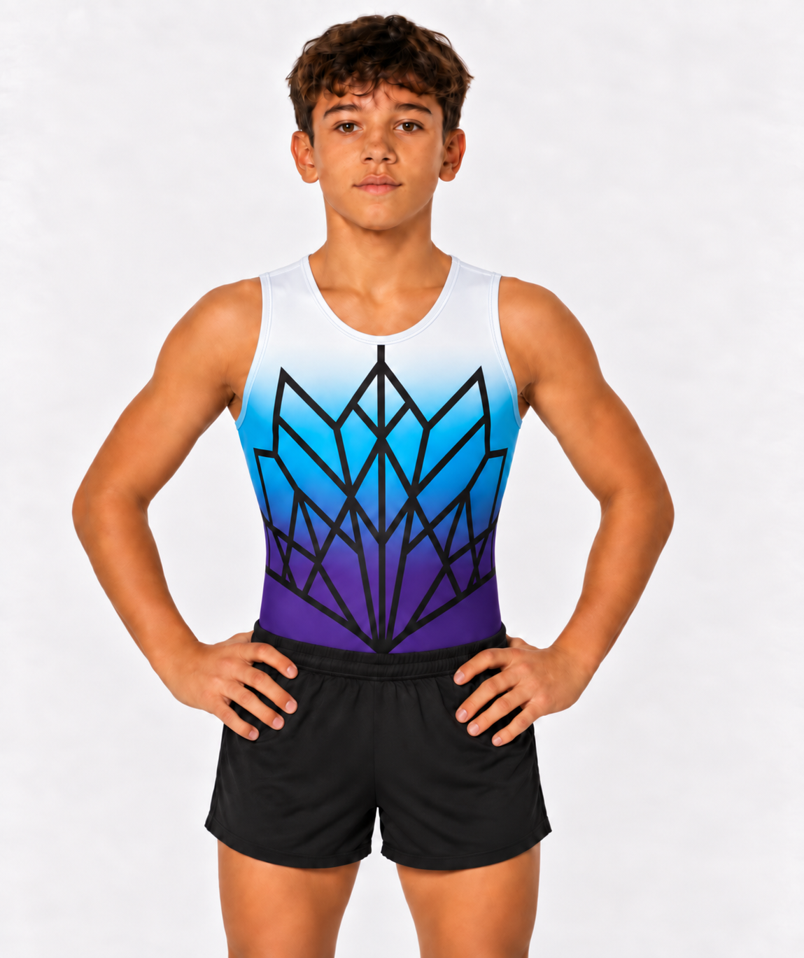Inspire Gymnastics Club Sleeveless Leotard for Boys & Men