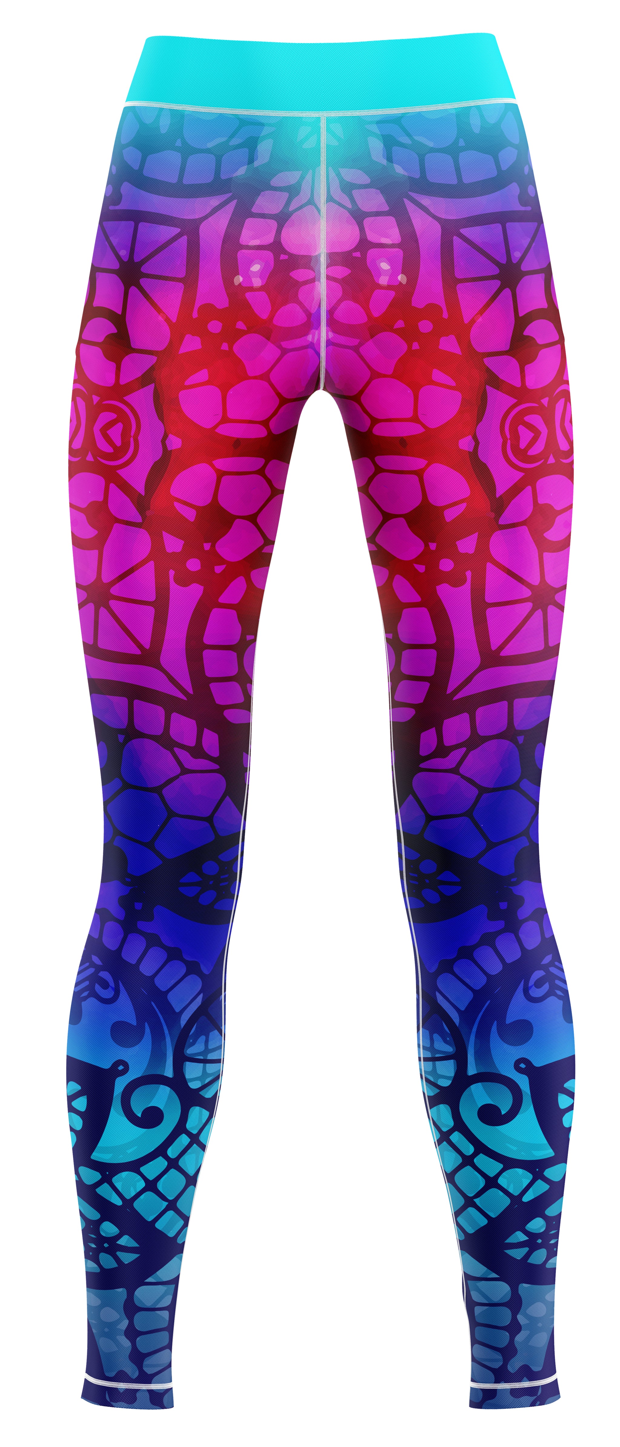 Blue activewear leggings for gymnastics and dance