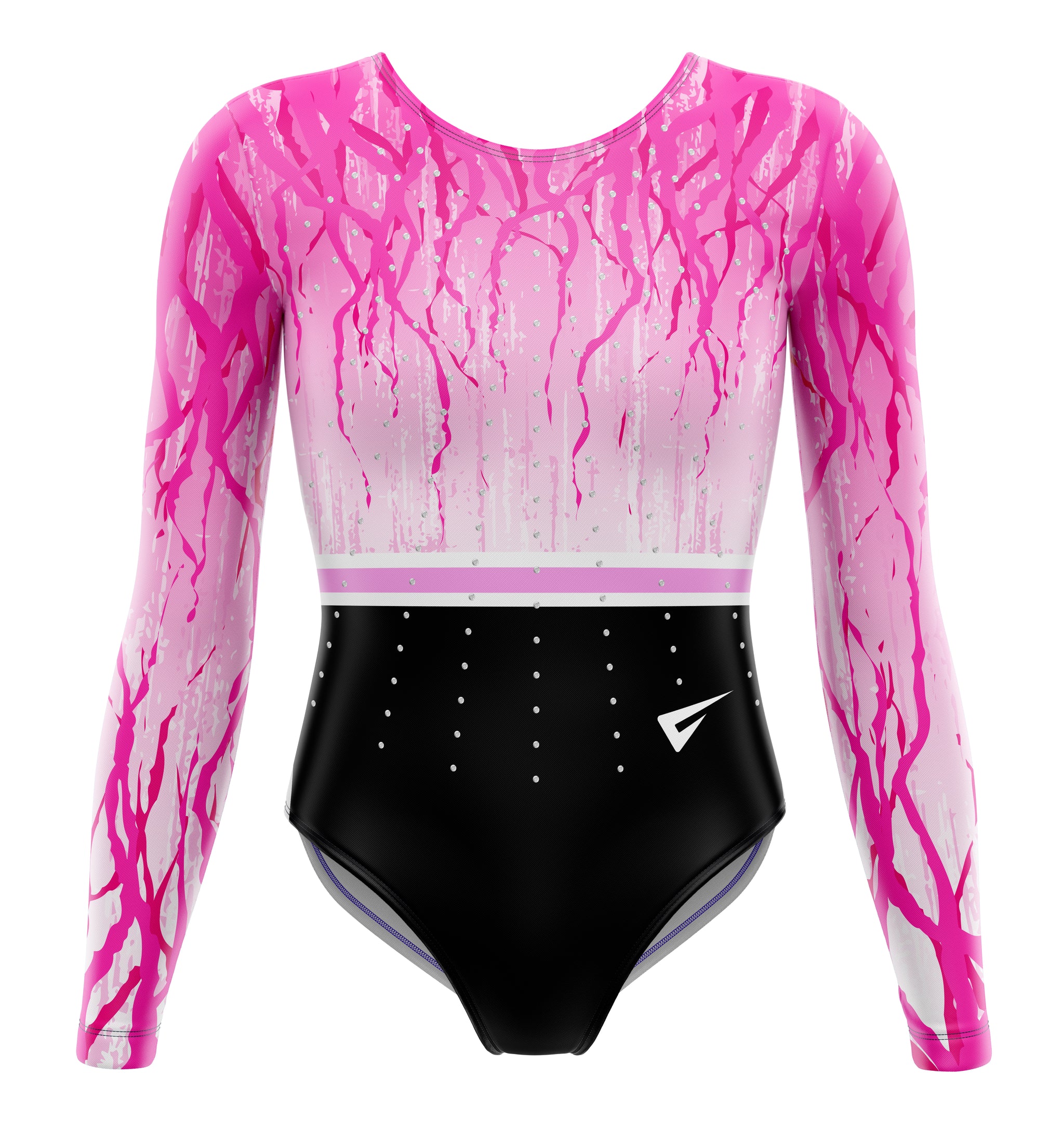Iridescent Long Sleeve Girls Gymnastics Leotard