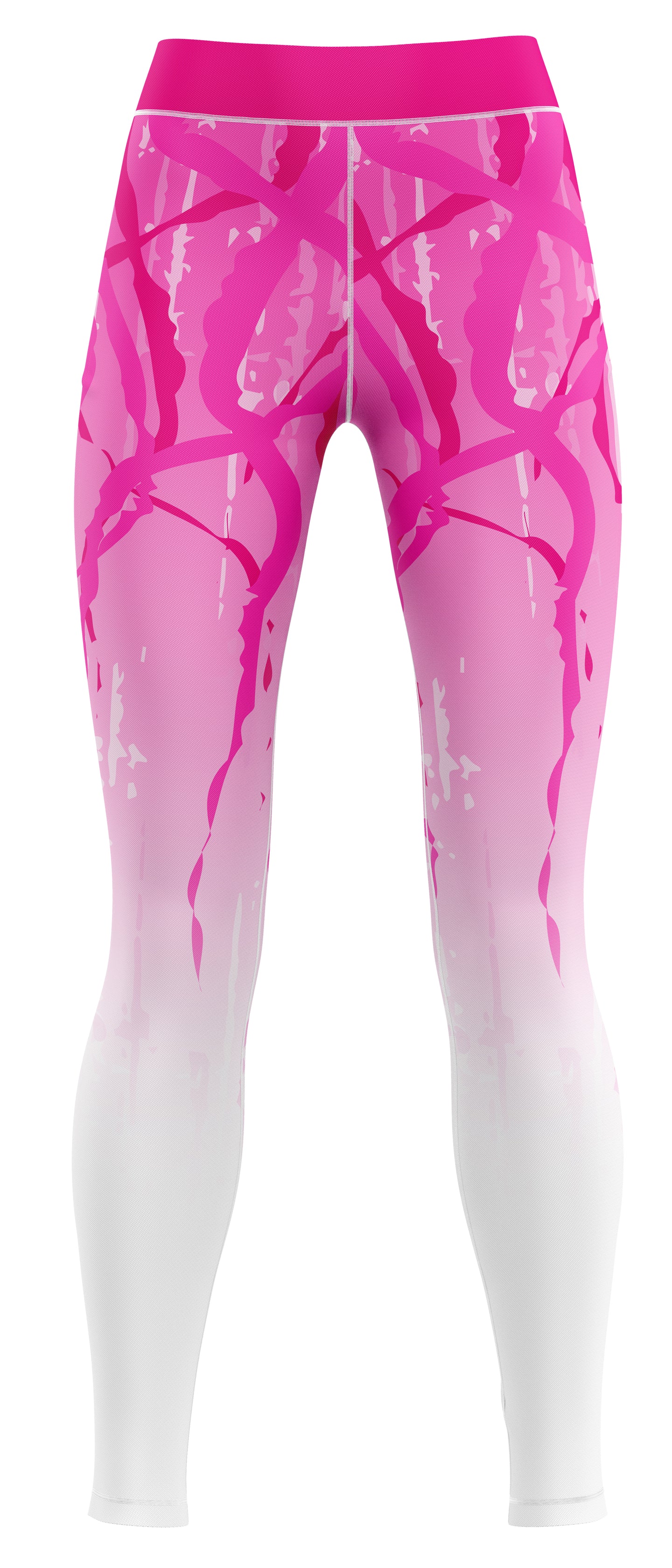 Close-up of blue iridescent leggings fabric showing subtle reflective sheen