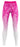 Close-up of blue iridescent leggings fabric showing subtle reflective sheen