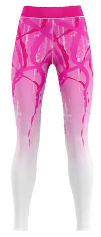 Close-up of blue iridescent leggings fabric showing subtle reflective sheen