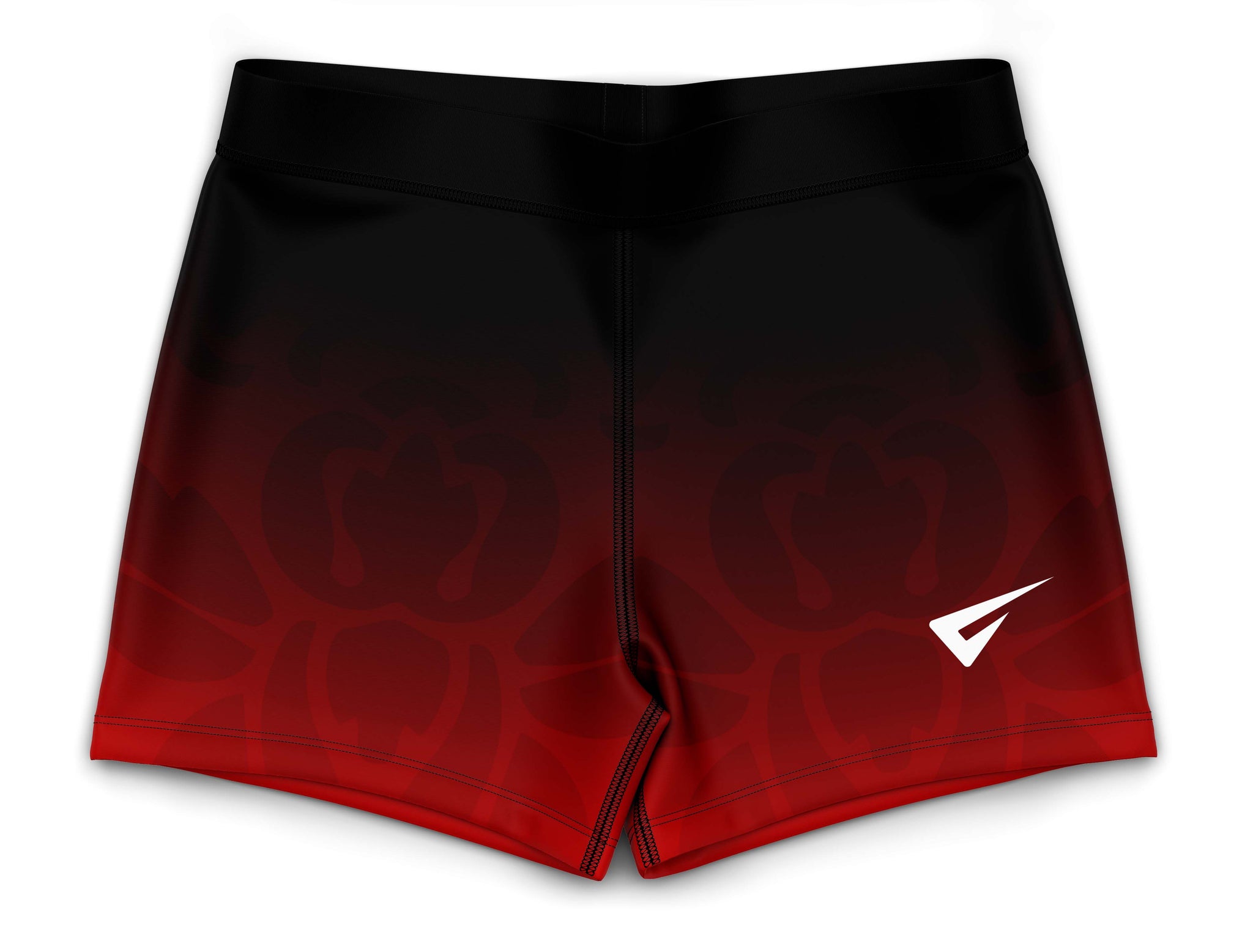 Kali Red Gymnastics Activewear Girls Hipster Shorts