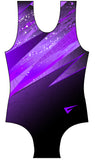 Kiki Purple Gymnastics Sleeveless Leotard for Boys and Men