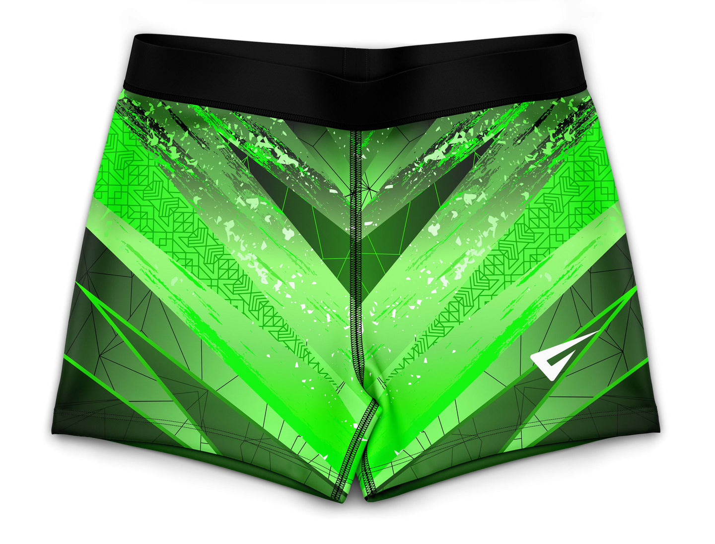 Kiki Green Gymnastics Activewear Girls Hipster Shorts