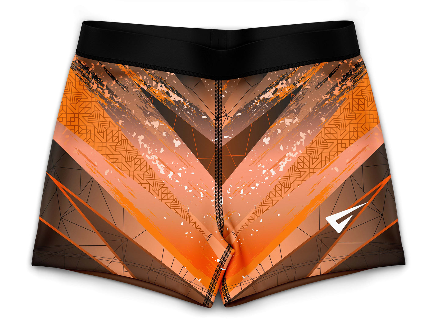 Kiki Orange Gymnastics Activewear Girls Hipster Shorts