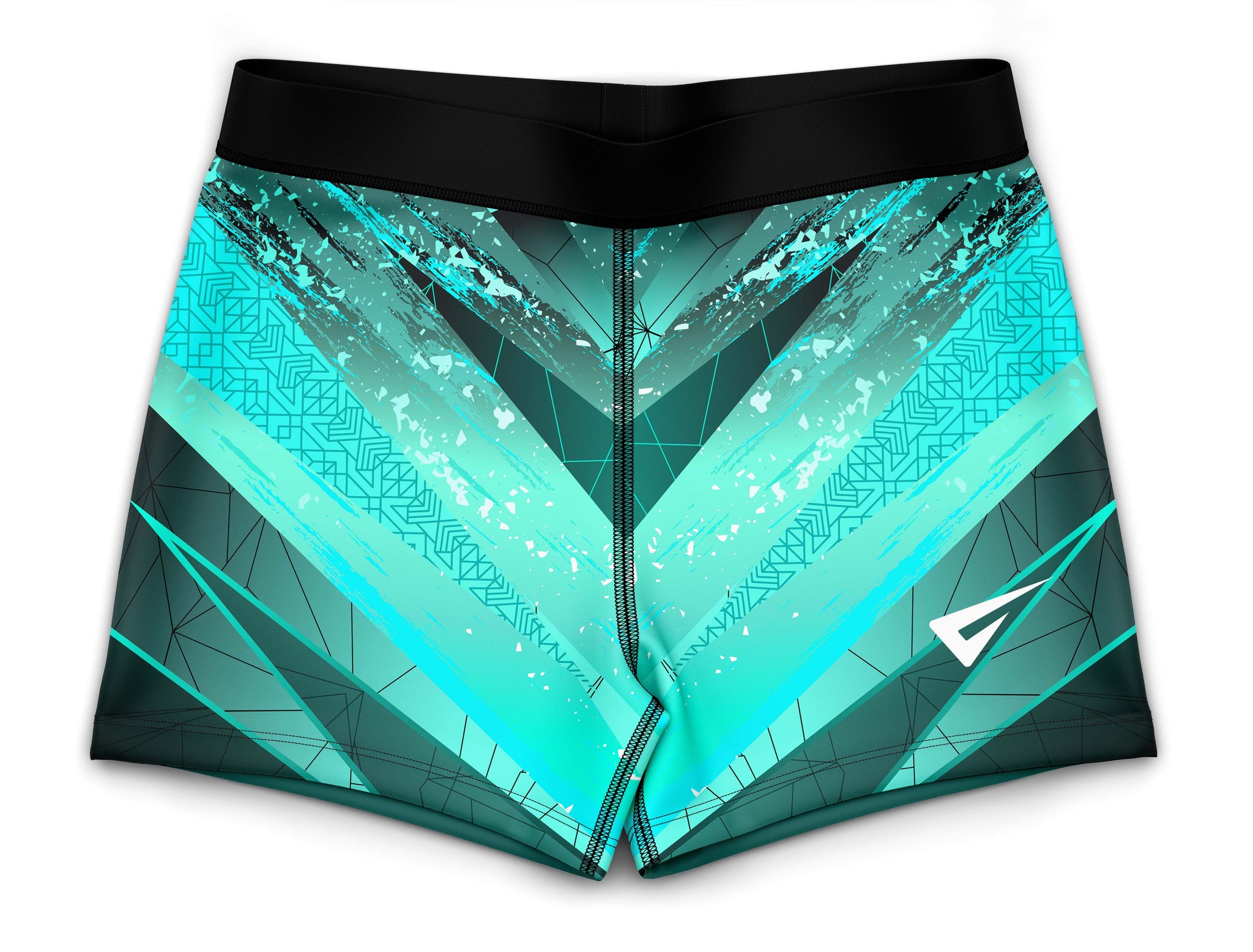 Kiki Turquoise Girls Gymnastics Gym Shorts