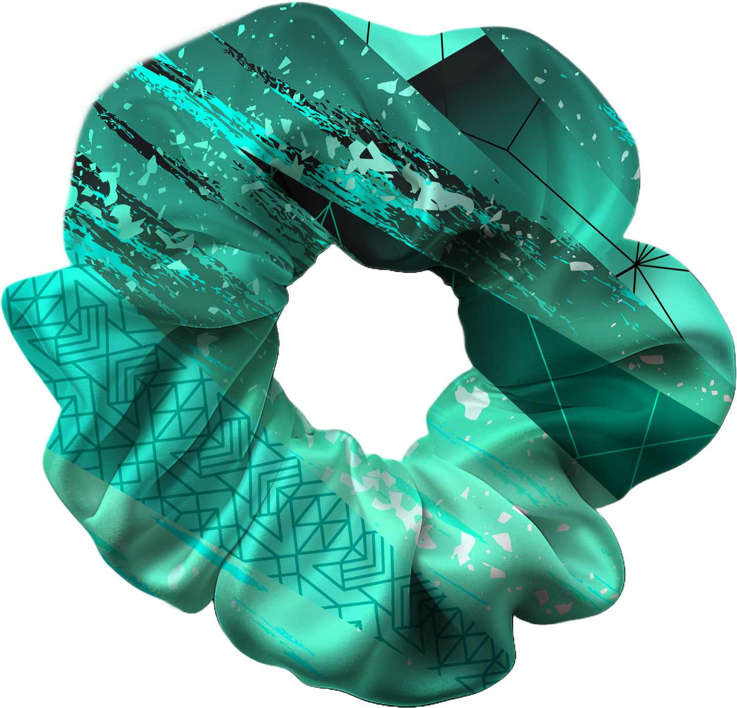 Kiki Turquoise Hair Scrunchie