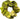 Yellow scrunchie with geometric pattern on a white background