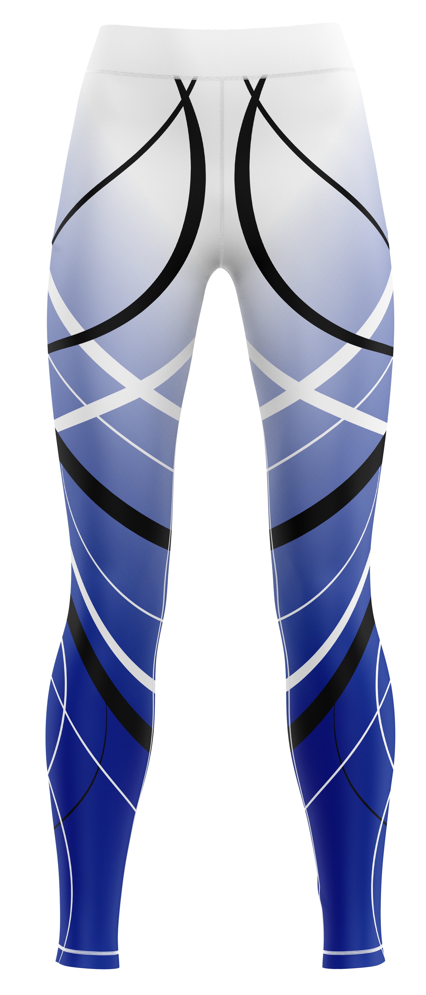 Pair of blue activewear leggings suitable for gym, dance and training