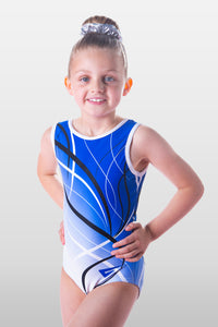 Lapetus Blue Sleeveless Tank Girls and Adult Gymnastics Leotard