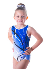 Lapetus Blue Sleeveless Tank Girls and Adult Gymnastics Leotard