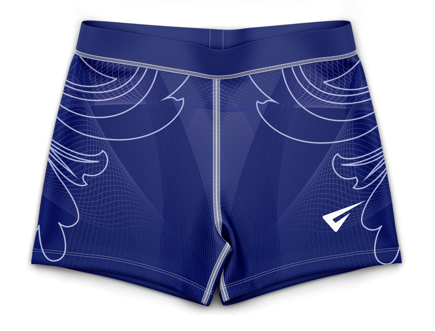 Locaste Blue Gymnastics Activewear Girls Hipster Shorts