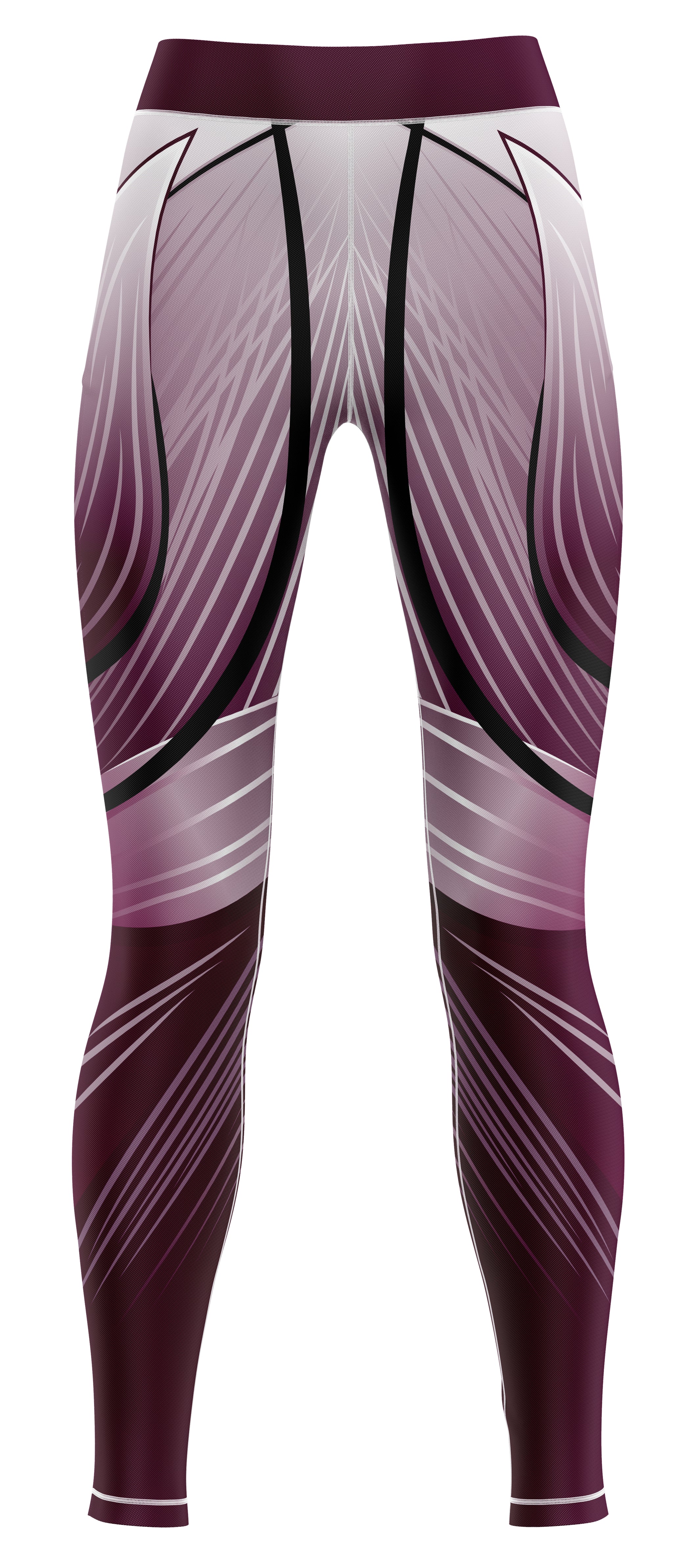 Pair of blue athletic leggings suitable for dance and gymnastics training