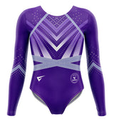 MAA Gymnatics Vida Purple Competition Long Sleeve Girls Gymnastics Leotard