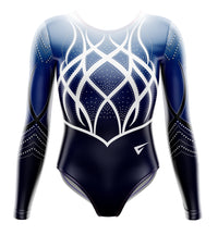 Medea Blue Remix Competition Long Sleeve Girls Gymnastics Leotard