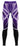 Purple athletic leggings displayed folded