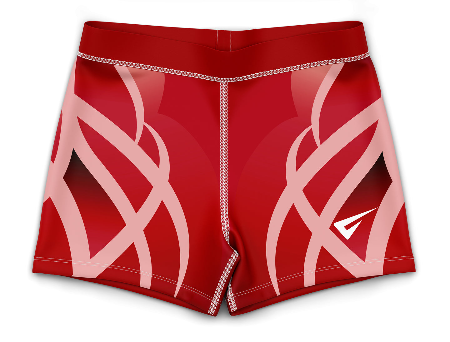 Medea Red Gymnastics Activewear Girls Hipster Shorts