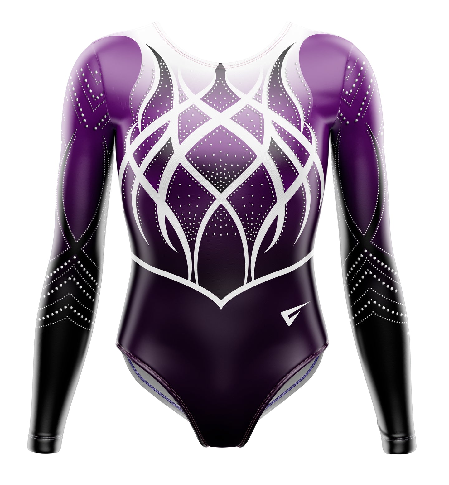 Medea Purple Remix Competition Long Sleeve Girls Gymnastics Leotard