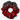 Velora Dark Grey and Red Hair Scrunchie