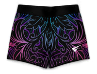 Mimas Black Gymnastics Activewear Girls Hipster Shorts