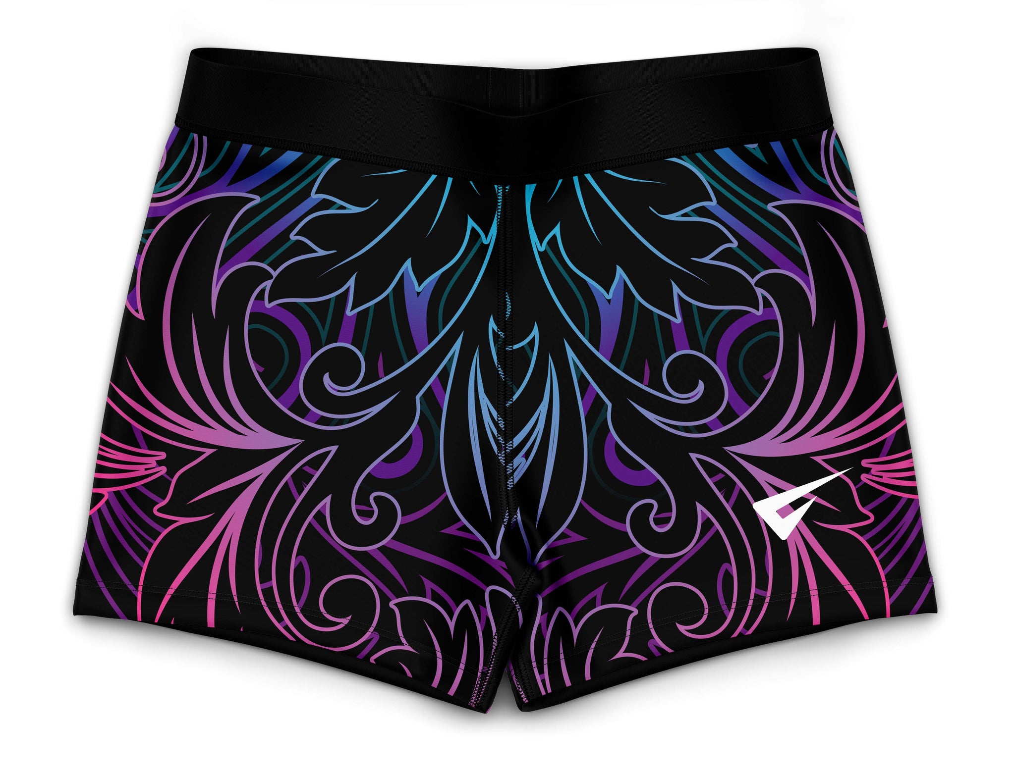Mimas Black Gymnastics Activewear Girls Hipster Shorts