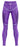 Pair of purple girls' gym leggings displayed flat on a plain background