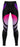 Blue girls' activewear leggings laid flat on a plain background