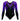 Nyra Purple n Black Long Sleeve Competition Gymnastics Leotard