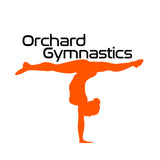 Orchard Gymnastics Club Chaos Orange Sleeveless Gymnastics Leotard