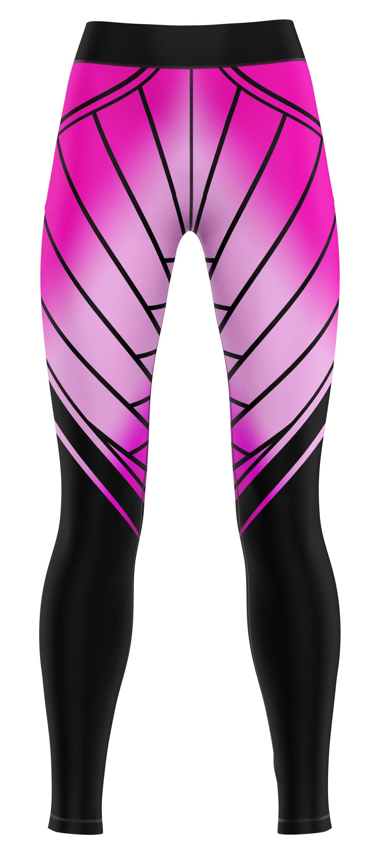 Pink gym leggings on a neutral background
