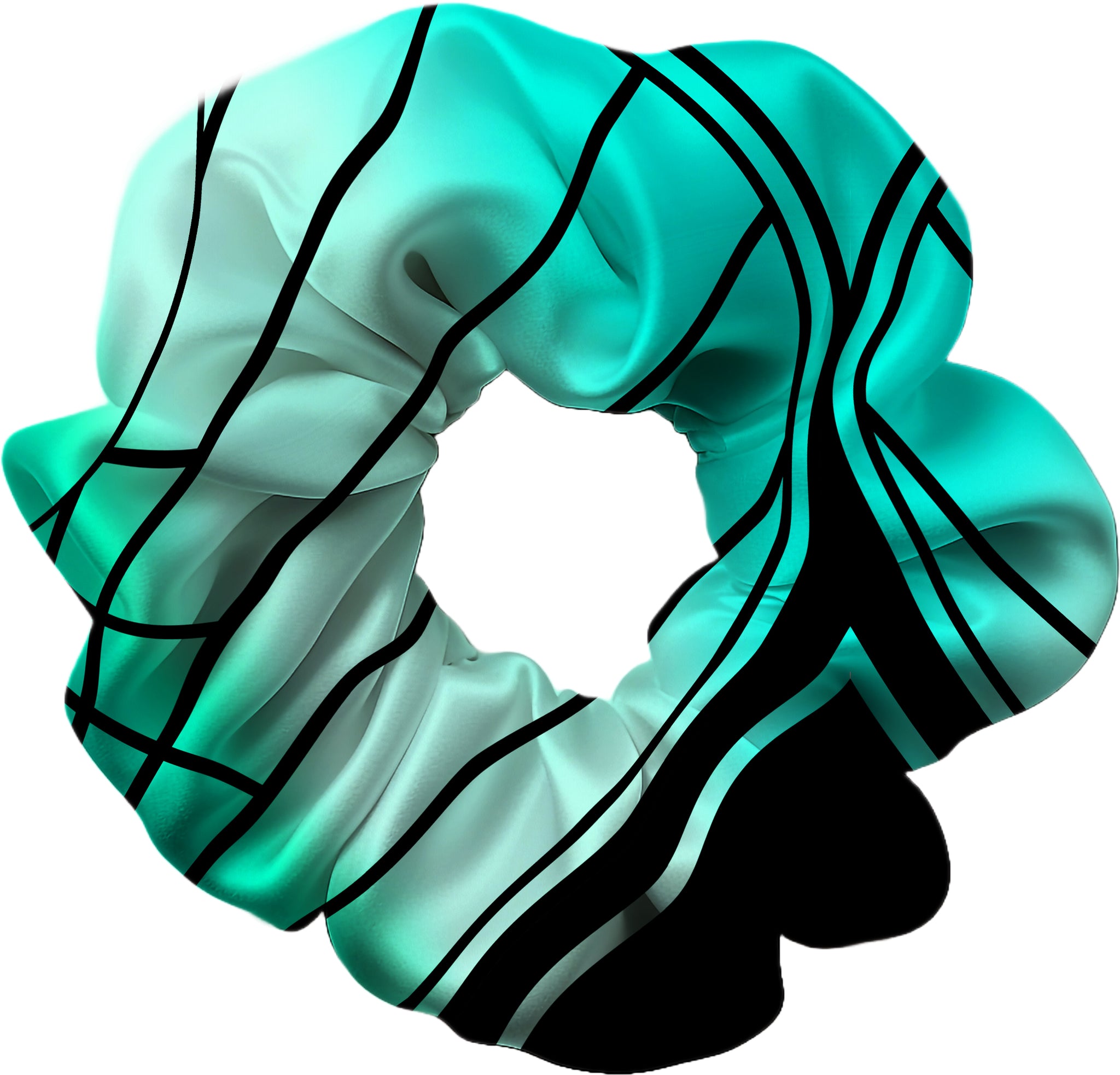 Pandora Turquoise Hair Scrunchie
