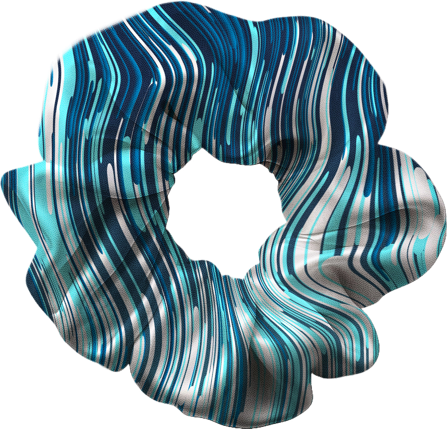 Pixel Rain Hair Scrunchie