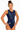 Vivace Recreational Club Navy Blue Sleeveless Gymnastics Leotard for Girls
